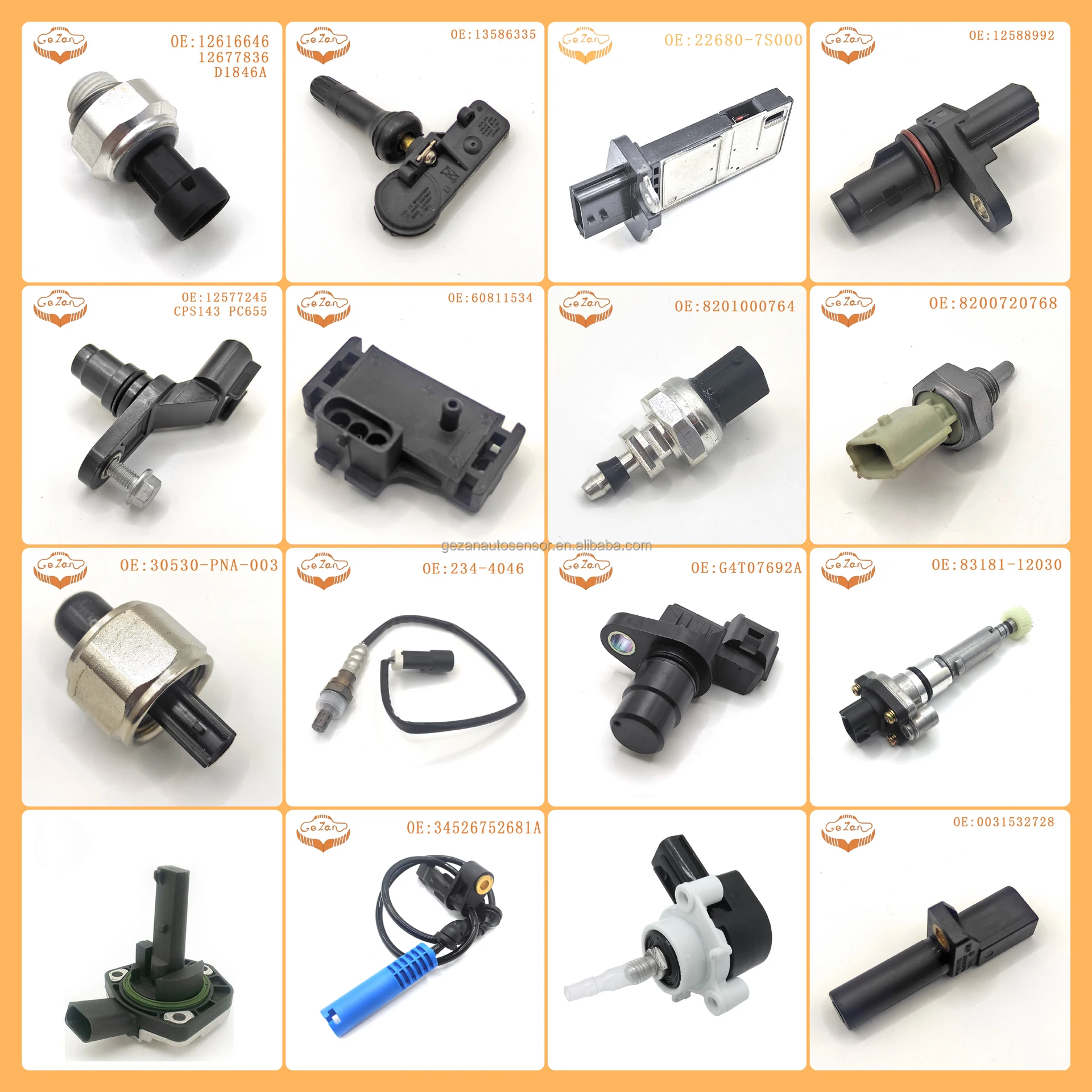 Car Accessories Abs Wheel Speed Sensor 89543Tfa00 89543-Tfa00 for