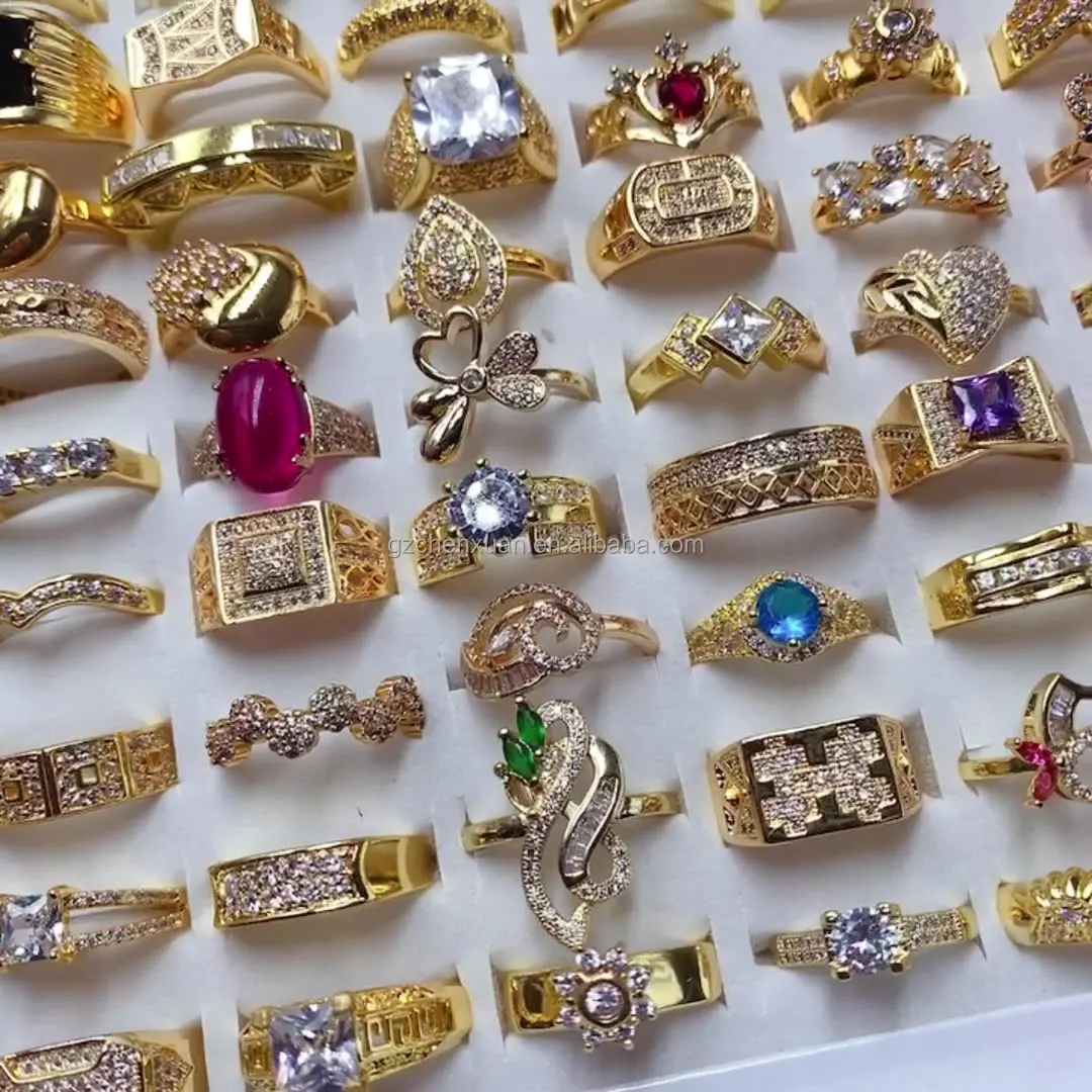 Cheap Wholesale Titanium Steel Gold Plated Fashion Ring New Design