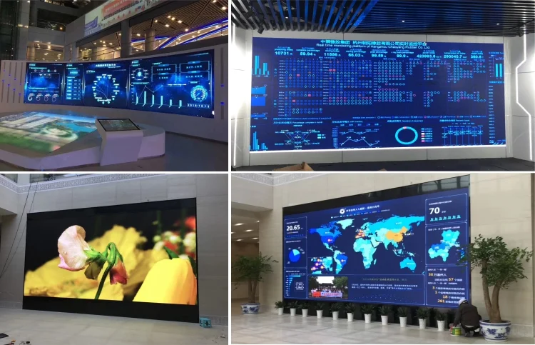 Full Color Chip On Board P0.9 P1.25 P1.56 LED Screen COB LED Panel 55 inch indoor LED Video Wall