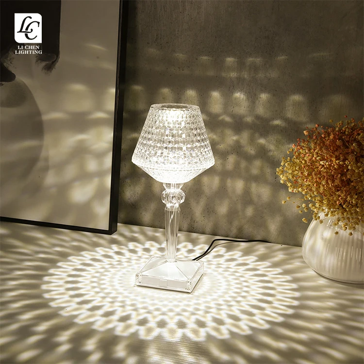 TB5027 Luxury Style Portable Touch Switch Camping Bar Restaurant Hotel RGB Modern LED Table Lamp   