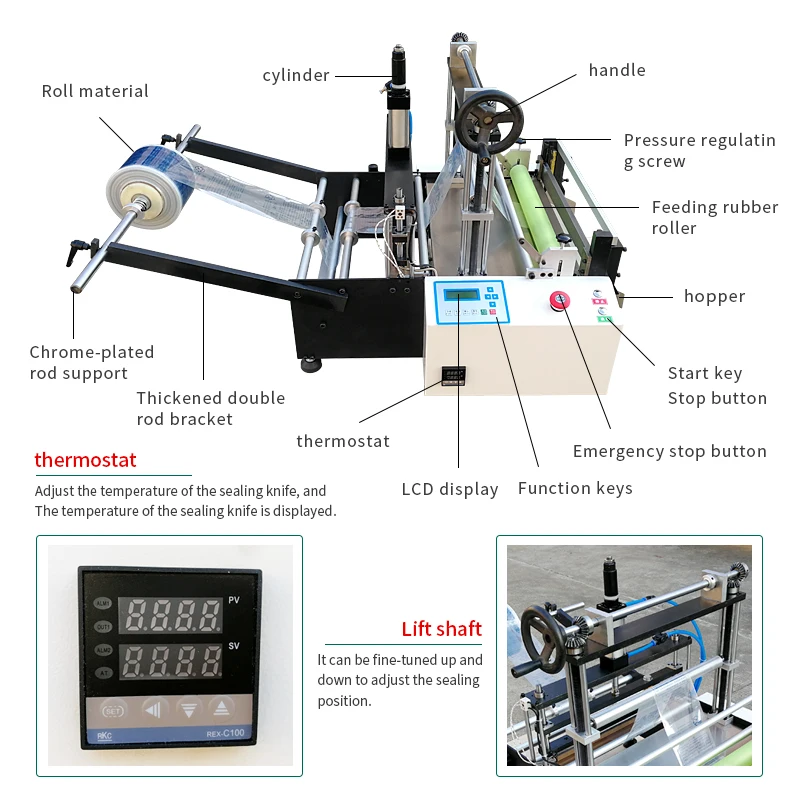 Wholesale Quality Small Plastic Flat Pocket Automatic Heat Sealing Cold