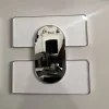 SILVER FRAME WHITE ACRYLIC AND SILVER  CENTER MIRROR FUDA790-40