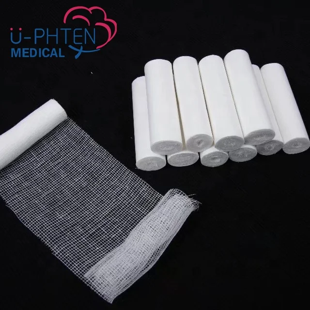 hospital disposable consumable 100% cotton gauze bandage roll factory price w o w bandage