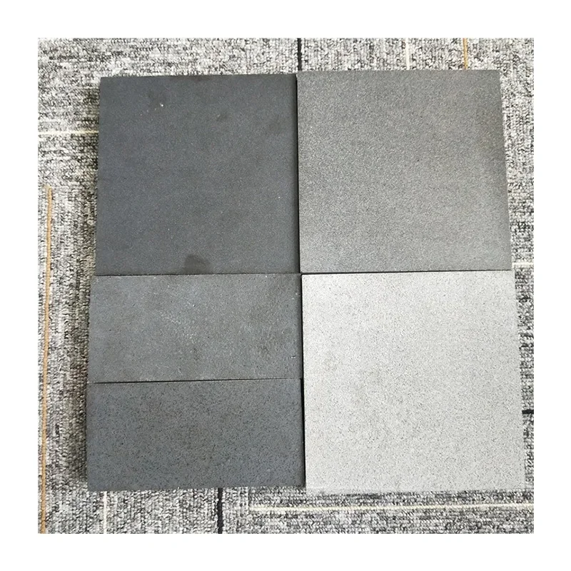 Ubin batu basal alam hitam Hainan harga murah permukaan seperti kulit