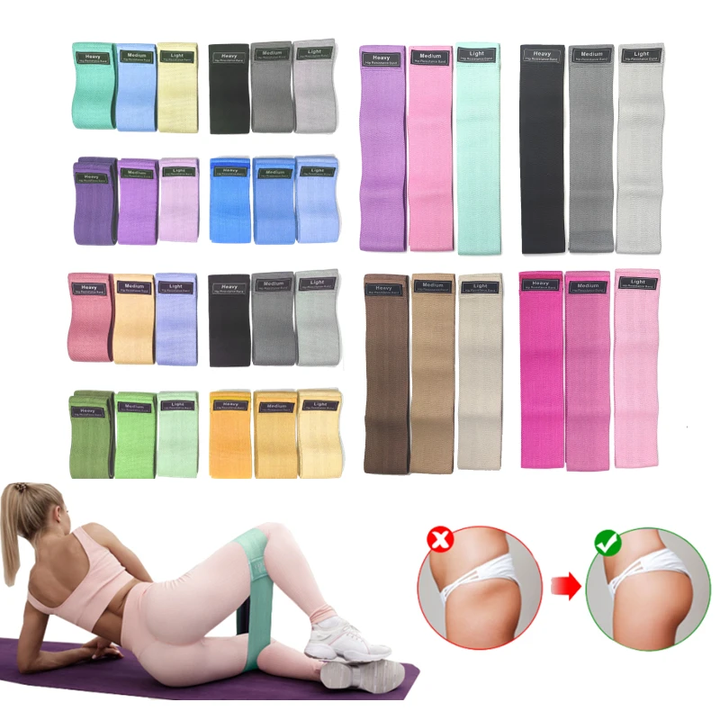 Custom logo Booty Exercise Elastic Bands High Quality Material Hip Circle Bands Resistance
