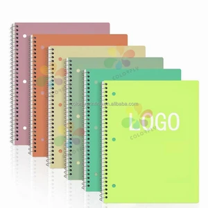 Good Quality Customized Cover  Popular Type and Designs Manufactured Double Spiral Notebook for Students