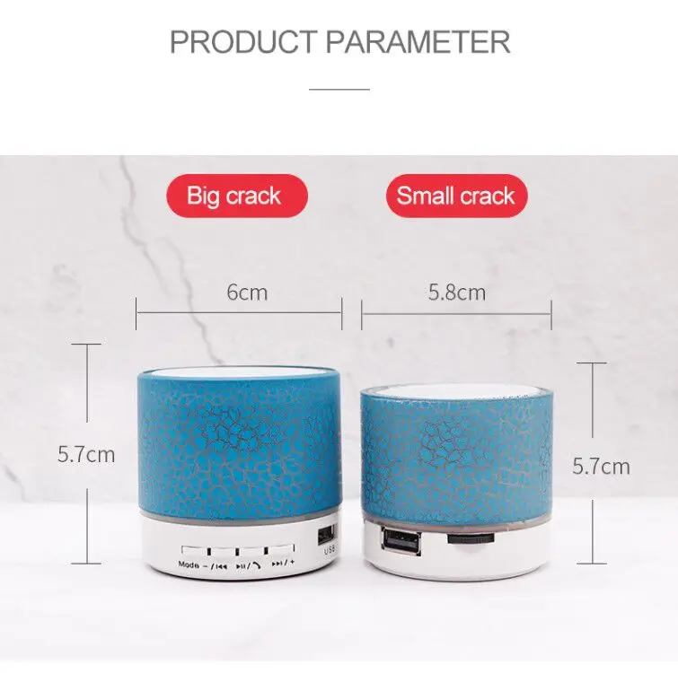 PSDA Wireless Speaker Led Portable Mini Wireless Speaker Player USB Radio FM Mp3 Music Sound for PC Mobile phone Xiaomi