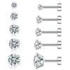 Round disc stud earrings
