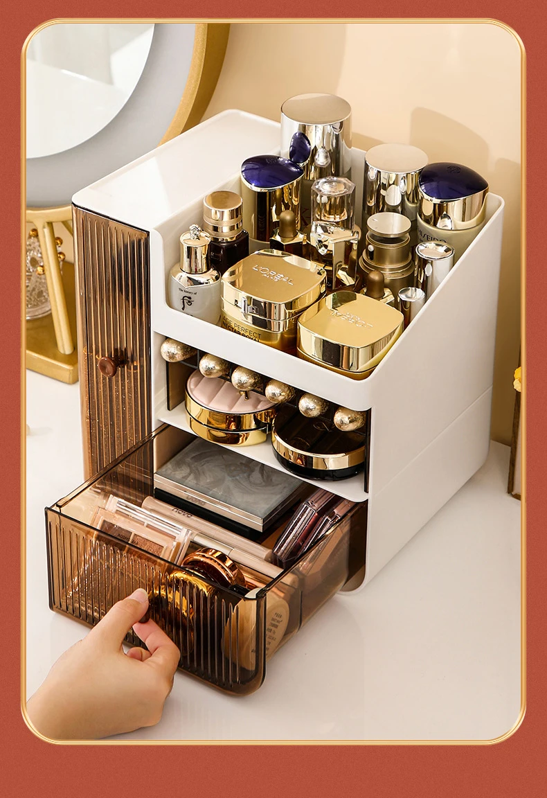 Cosmetic Makeup Organizer Cosmetics Storage Display Case Desk Organizer For Cosmetics Lipsticks