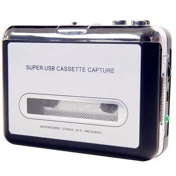 2023 Supertechnology USB Audio Walkman Cassette Player Convert Tape Machine Cassette to MP3 Converter Capture Cassette Recorders