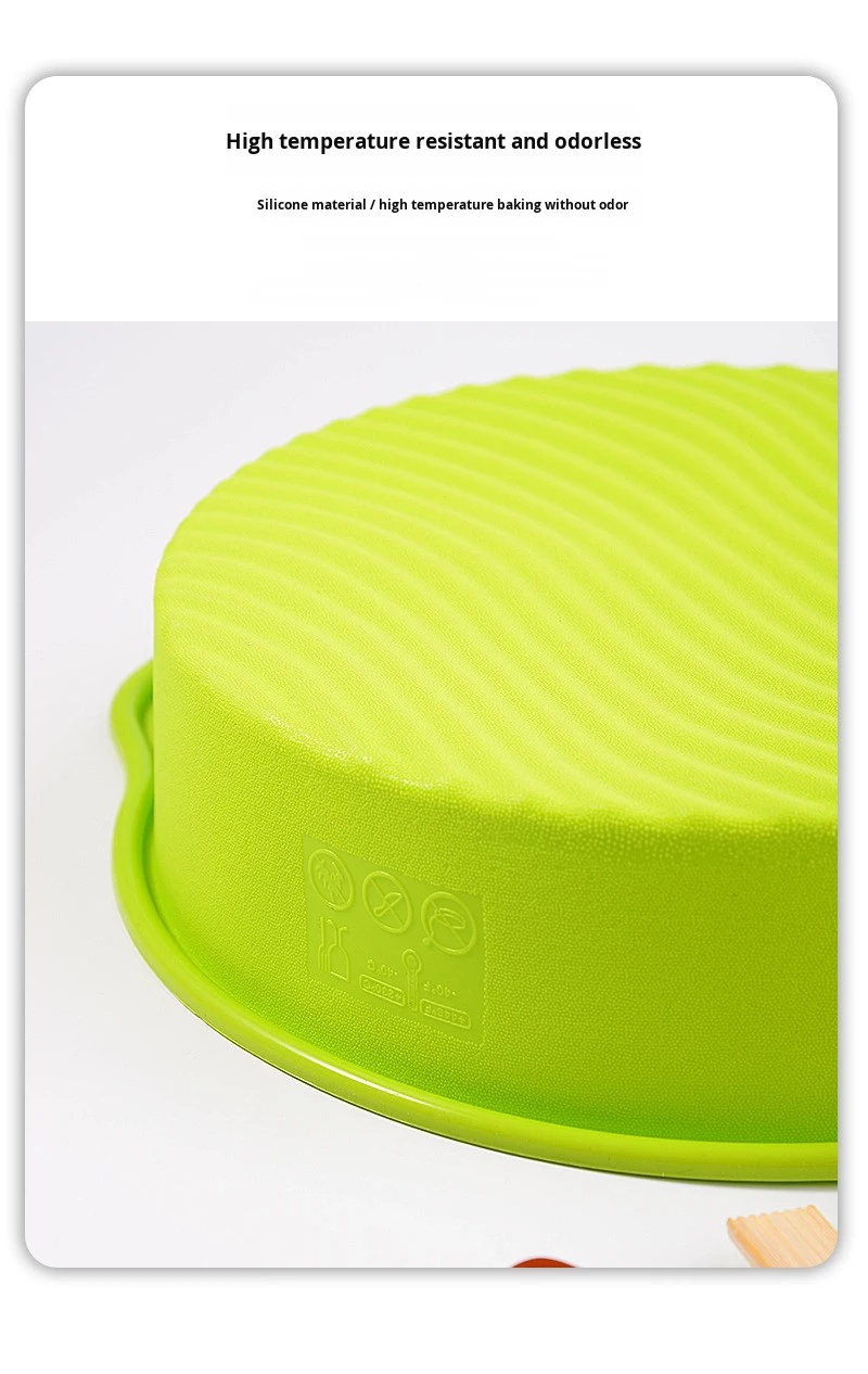 10-Inch Round Food Grade Silicone Mold Easy Release Baking Tool for Cake & Chiffon Cake Essential Cake Tools manufacture