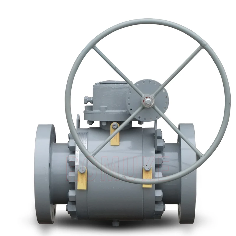 Q347F   API Standard Carbon Steel WCB 3-Piece Trunnion Mounted CAST STEEL TRUNNION BALL VALVE