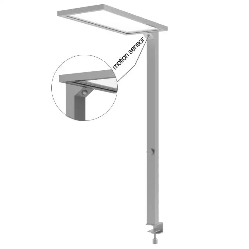 Hot Sale Metal Aluminum Dimming Microwave Sensing And Light Sensing Standing Table Lamp