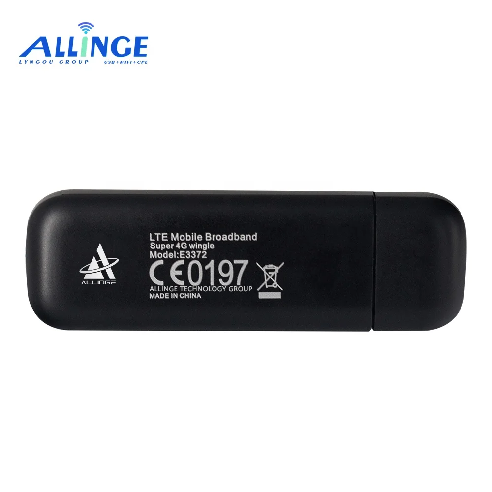 ALLINGE SDS1604 Unlocked E3372 USB Modem 4g Dongle Wireless 4g Wifi Router With Sim Card Slot