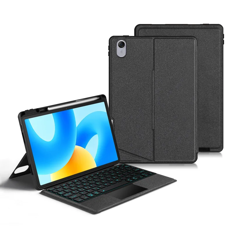 tablet keyboard case for ipad pro10.2/ 10.5 /10.9 /11/12.90 case  for kids rugged tablet case with trackpad with light