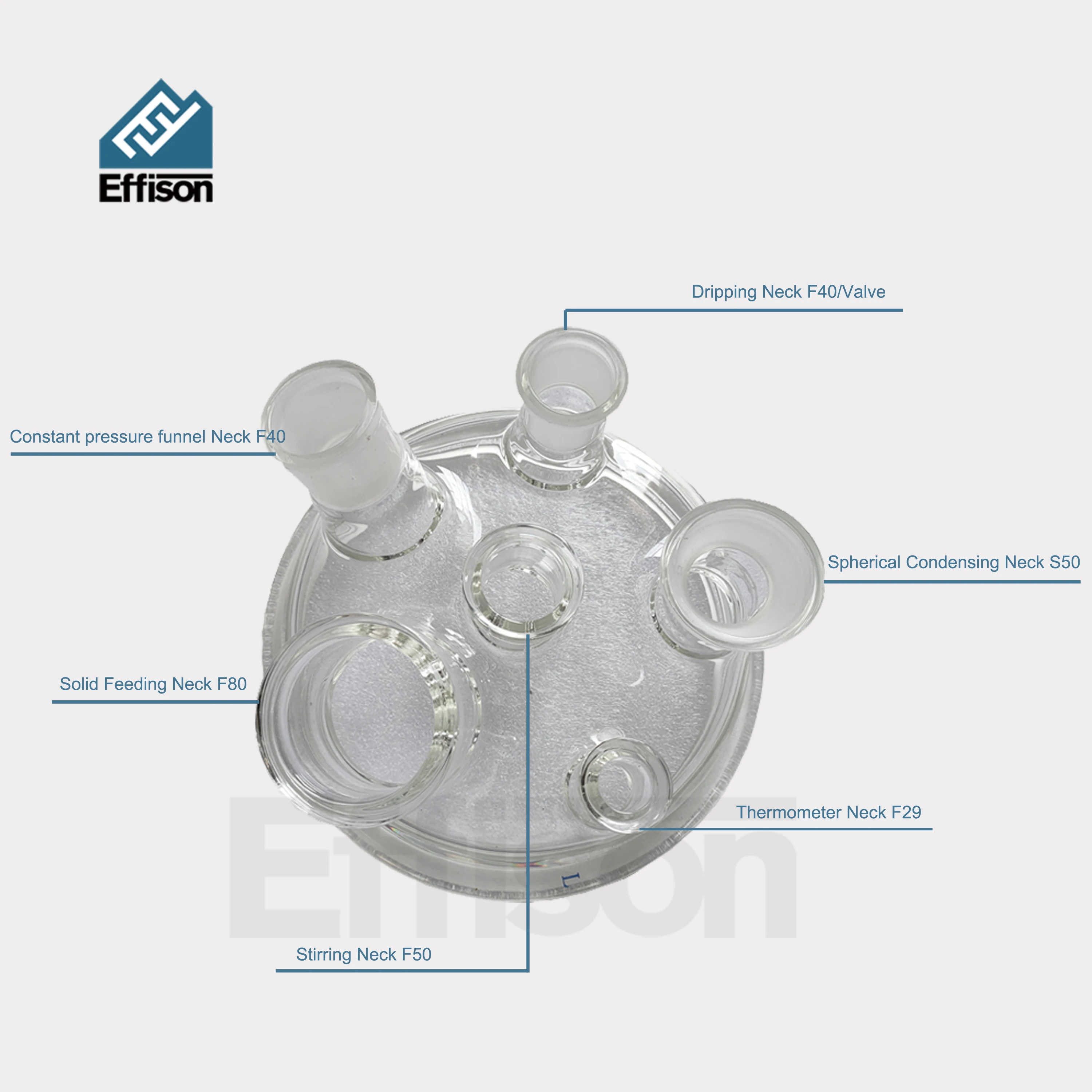 Effison 50L Glass Jacket Reactor Continuous Stirred Tank Reactor Cstr