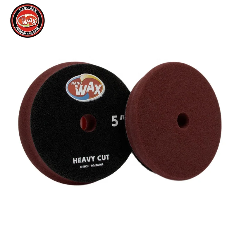 Нано-восковые 5-дюймовые дорожные буферные крюки и петли для полировки автомобиля полировальные пенные колодки компаундирования воска