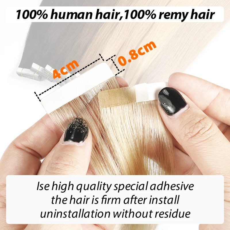Wholesale Invisible Tape in Extensions Russian 100% Human Real