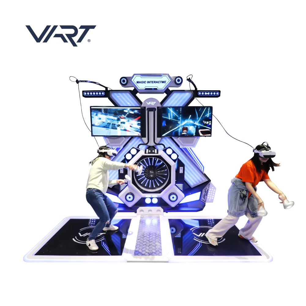 VART VR Interactive Arcade Game Machine VR Walking Platform Station 2 Players Shooting Space Standing Platform