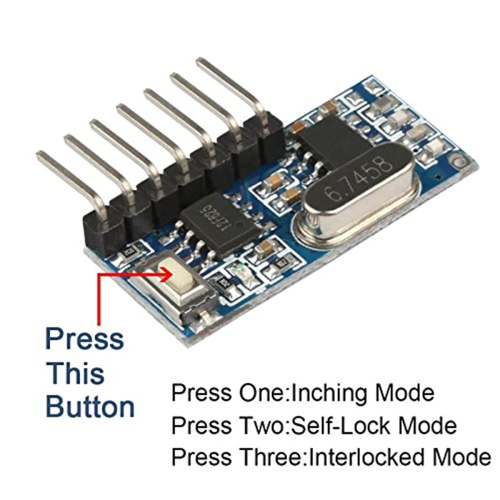 433MHz RF RX480E receiver Transmitter module wireless remote control  4 channel Learning Code 1527 for arduino 433MHz RF RX480E