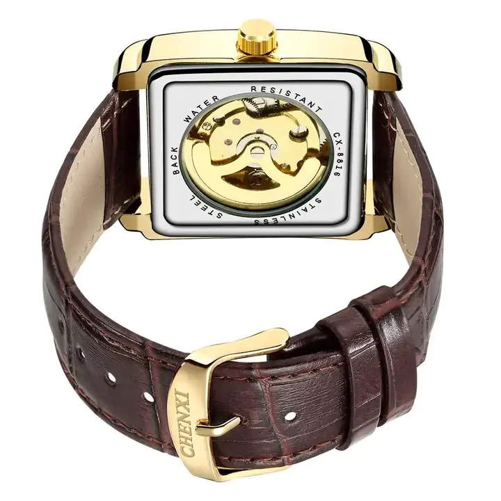 CHENXI 8816 Men's Leather Mechanical Watch - Fashion & Business