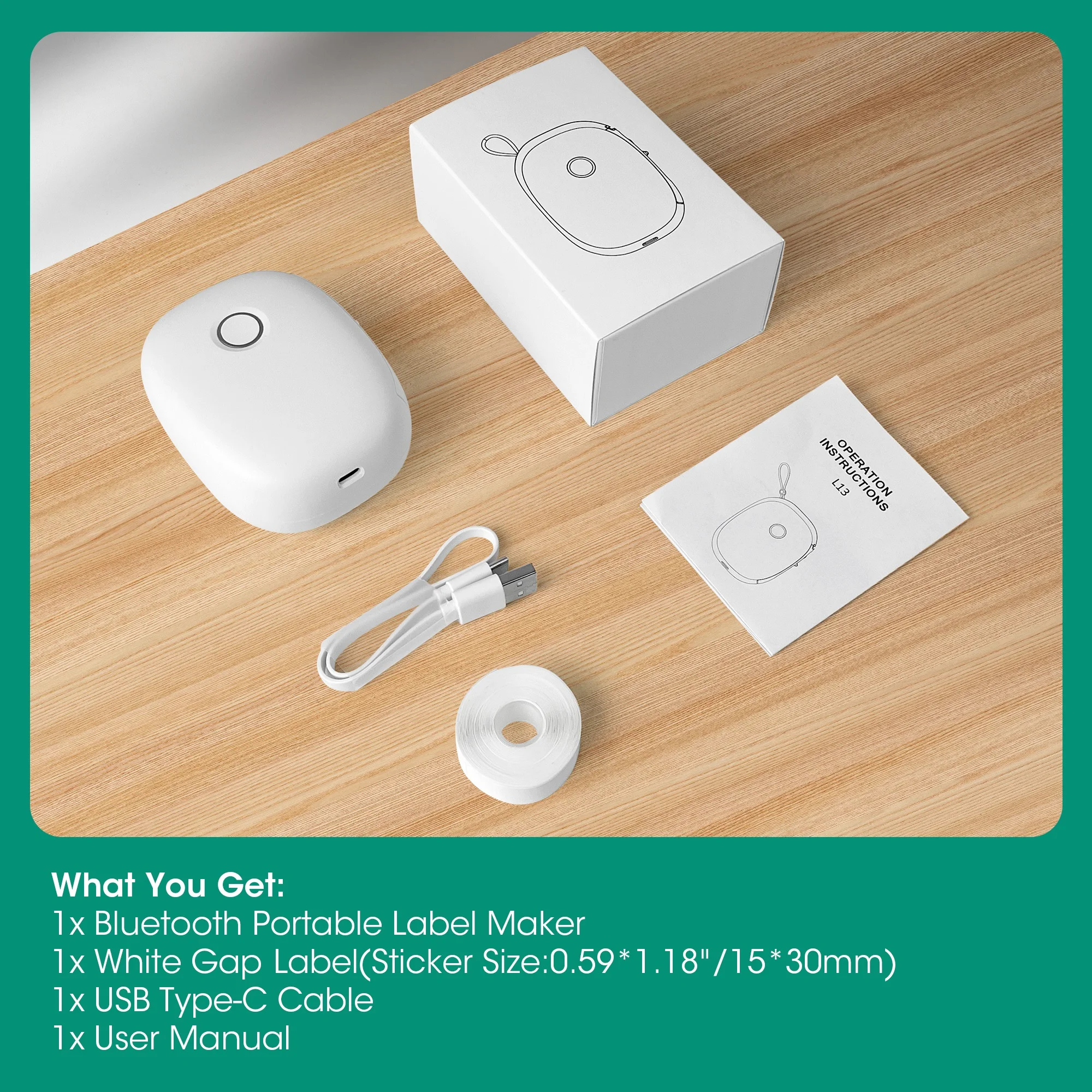 Custom Logo Rechargeable Thermal Label Printer - Image 4