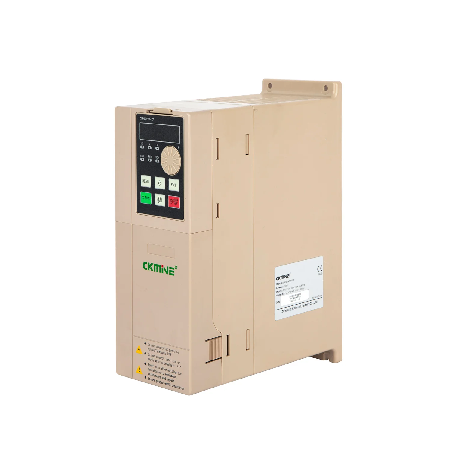 CKMINE Industrial Close Loop Variable Frequency Drive 5.5kw 7.5hp 7.5kw 10hp 11kw 15hp 380v 3 phase vfd inverter for motor