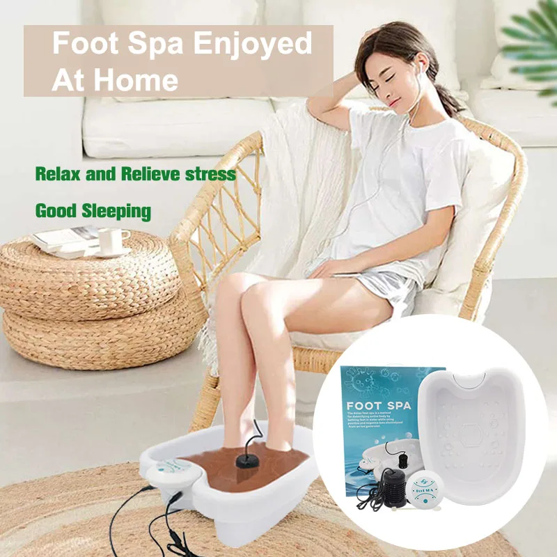Ion Ionic Detox Hot Sale Foot Bath Cleanse SPA Machine with Basin