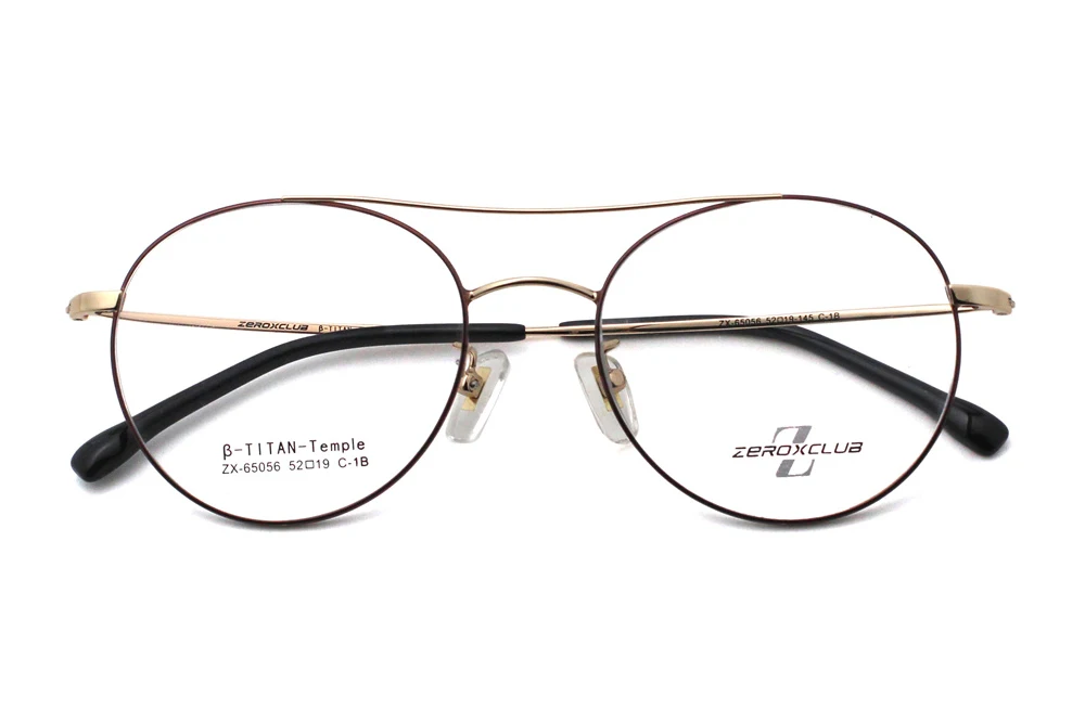 らいん 65056 Wholesale Stylish Titanium Man Eye Glasses Round Eye Glass