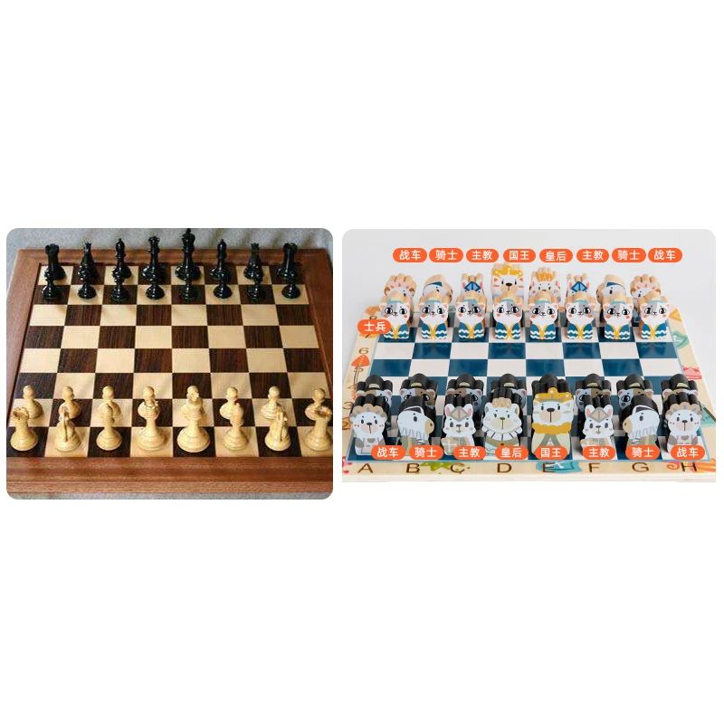 Jogo de Xadrez de Madeira com Memória Match Stick Blocos Divertidos  Tabuleiro Brinquedo Educacional Ltc00296