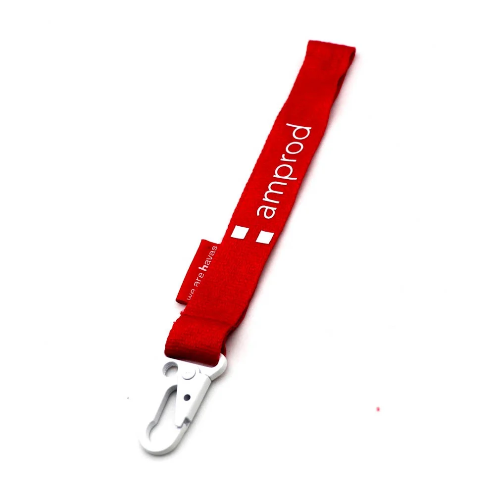 Высококачественный карабин короткий шнурок с белой металлической пряжкой бамбуковый на запястье для ключей