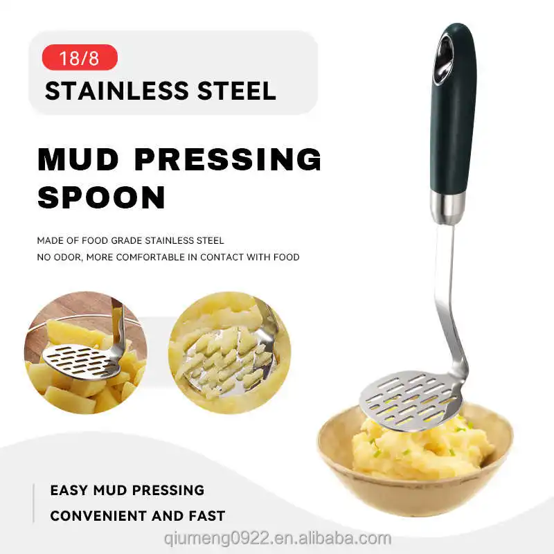 Stainless Steel Hand Potato Masher For Smooth Mashed Potatoes Press Crusher  Puree Juice Maker Kitchen Fruit