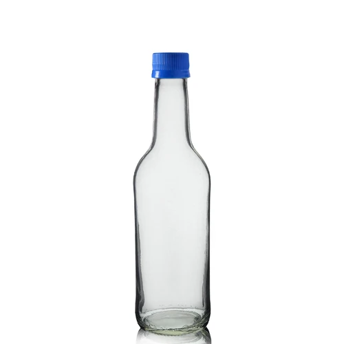 1 Litre Clear Glass Mountain Bottle