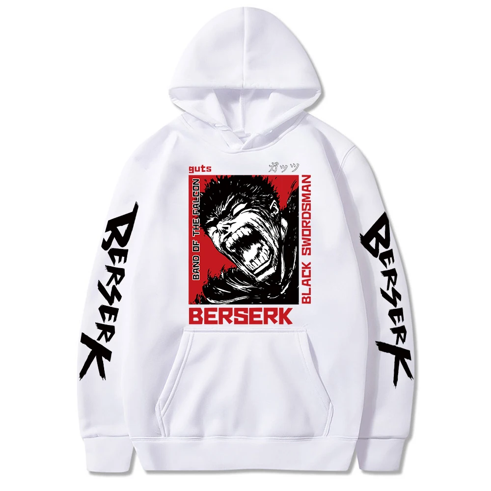 Sweat Berserk Guts Eyes, Hoodie Manga Harajuku, Homme, Manches Longues