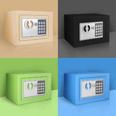 Mini Digital Security Safe Box Electric Steel Password Locker for Money and Valuables