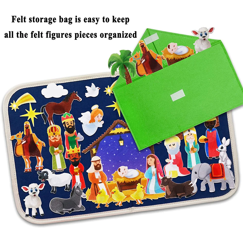 Preschool Educational Flannel Felt Board Story Set Bible Theme