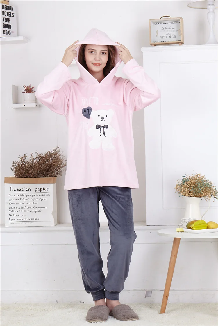 Loungeable Pigiama Pigiama Pile Con Cappuccio Pigiami Con