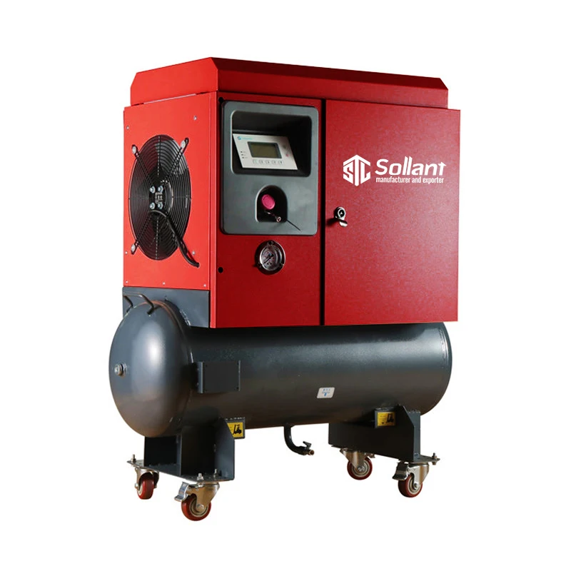 ソラン単相7.5kw 10馬力エアコンプレッサー電動モーターオールインワン 