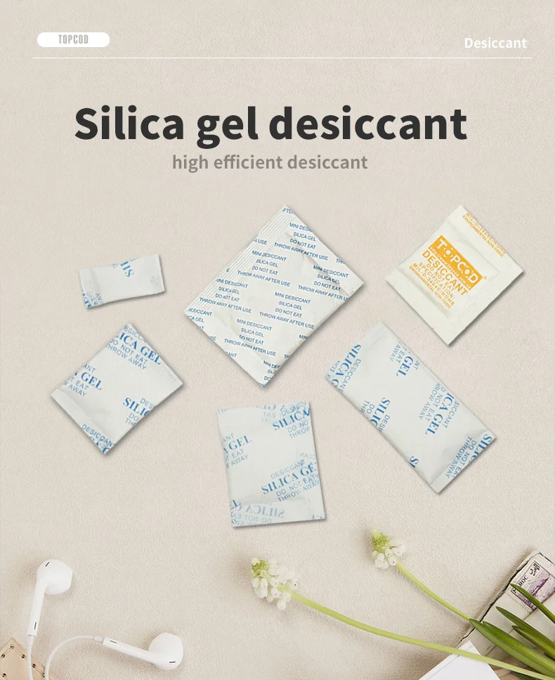 Reusable Silica Gel Packets Food Grade Storage Canister Bead Bag 0.5g