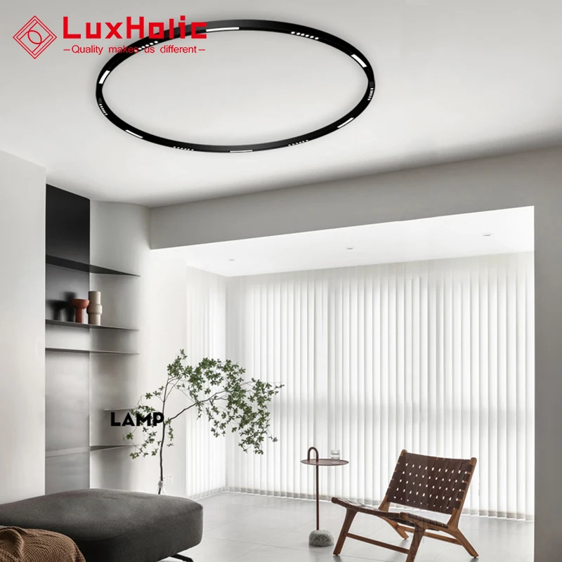 Luxholic круглый 3 Вт 9 Вт 42 Вт 24 В Магнитный светодиодный Трековый светильник 20 мм круговой магнитный рельсовый фонарь система для отеля ресторана