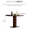 0.8-meter single dining table (pure black slab tabletop)