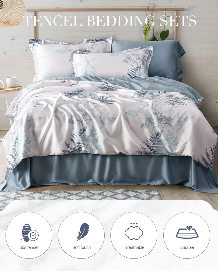 Luxury Lenzing Tencel Duvet Cover Set Printed Bedding Set Buy Tencel