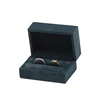 Dark blue wedding ring box