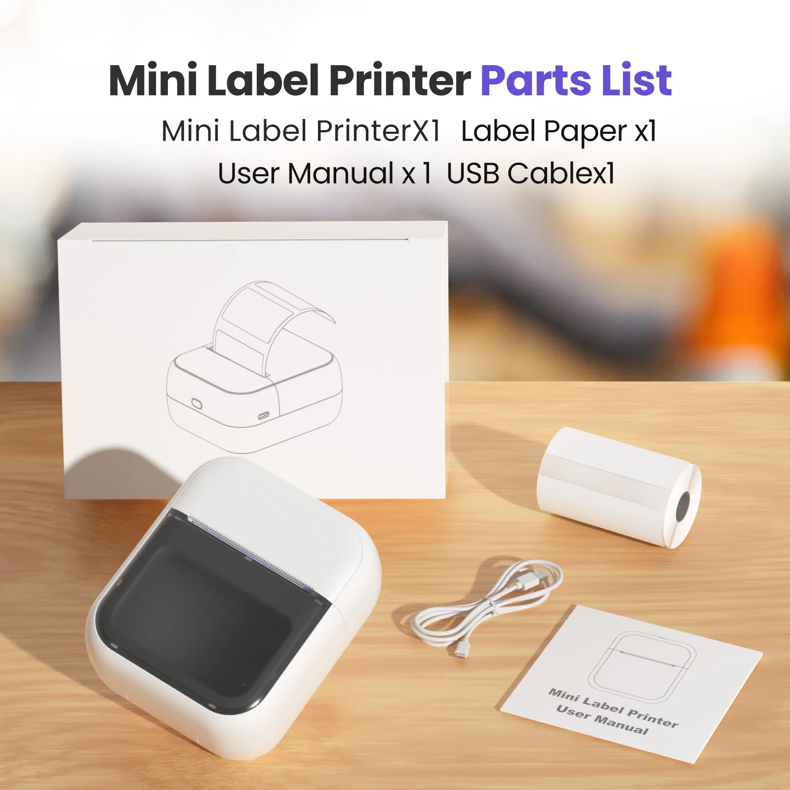 c50 luck jingle c50 mini portable for thermal printer 200dpi 58mm paper label tattoo photo printing 1200mah battery stock-4