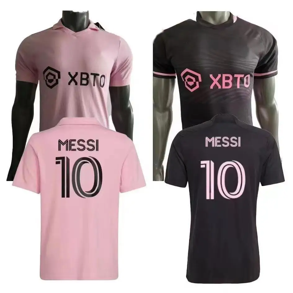 Source 23 24 New style FC Messi inter miami jersey set men soccer