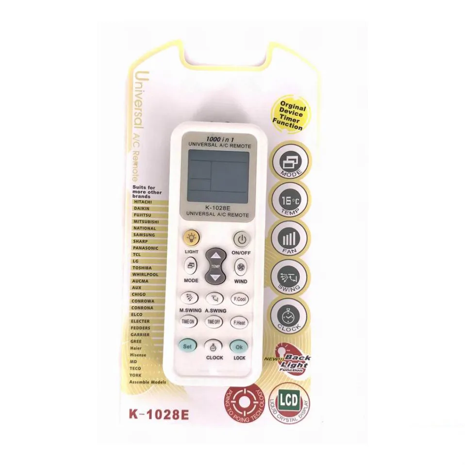 Rcu Universal Remote Control For Air Condition 1000 In 1 Model K1028e