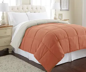 Wholesale Luxury Breathable Soft CASTLEROCK Wool Like Reversible Sherpa Quilt for All Season