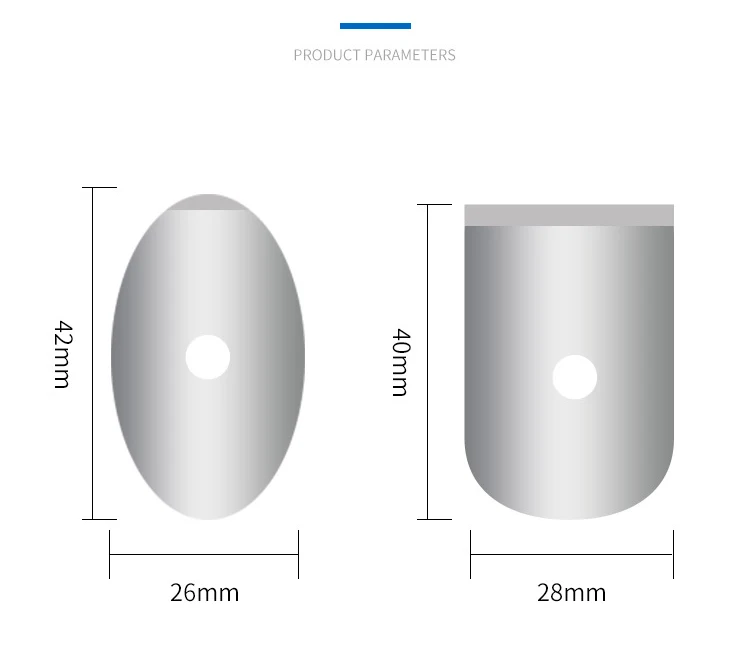 Rightway Brand  1000pcs Transparent Protective Stickers DAS Optical Anti Slip Lens Blocking Pads 42*26 mm