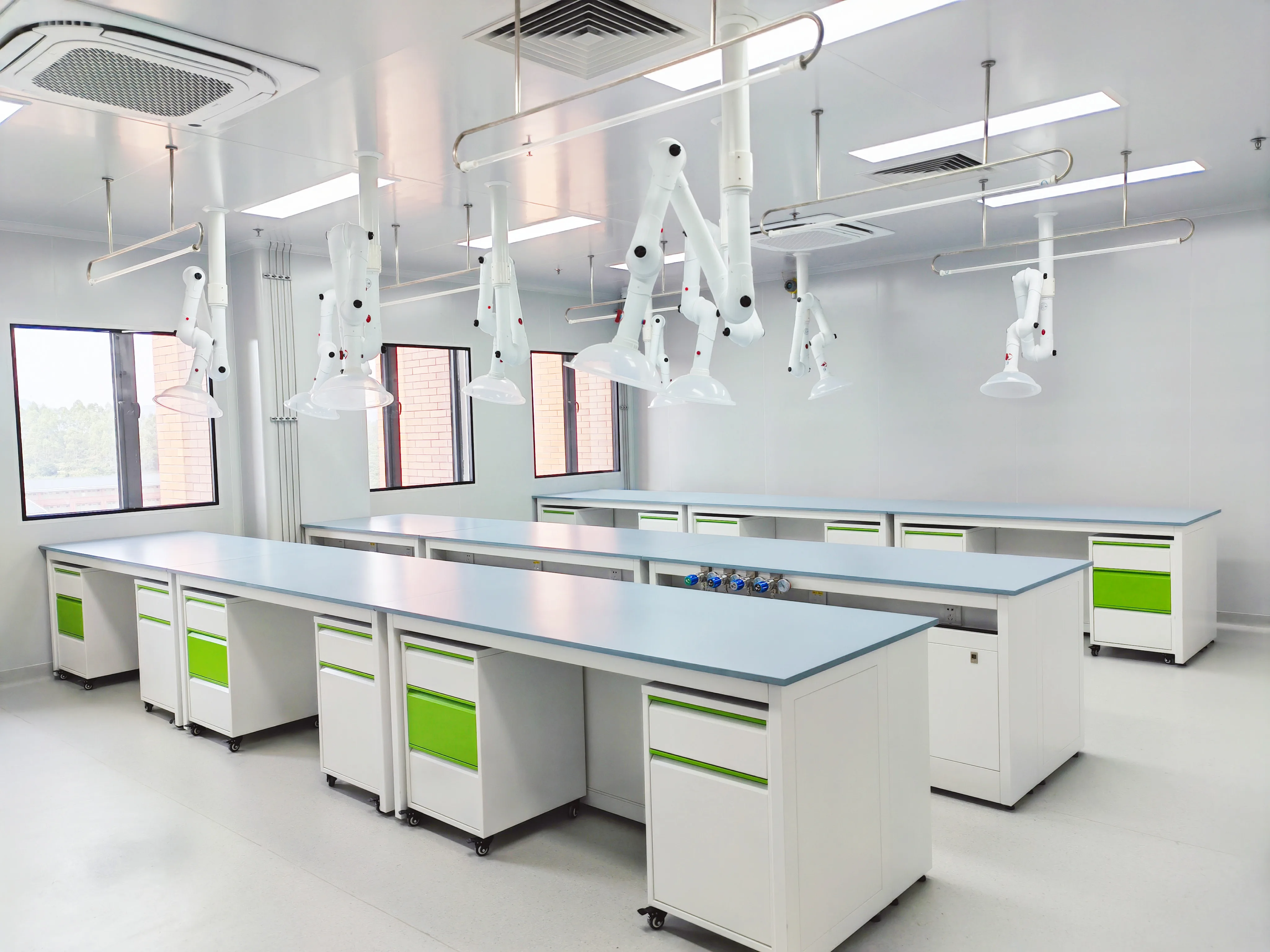 Local Lab Bench Design School Laboratory Furniture - Chemical Resistance & CE Certification