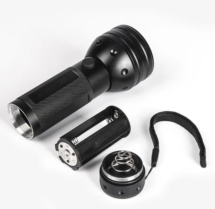 Lampe de poche UV 100 LED, lampe torche lumière noire